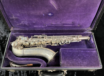 GORGEOUS Original Silver CG Conn F MEZZO Saxophone - Serial # 213770